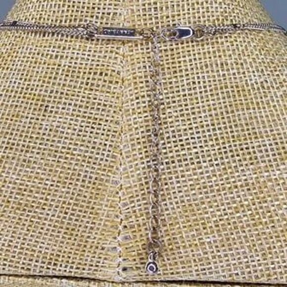 Jenny Bird "Leana" 2 Strand Silver Tone Drop Pendant Necklace 17"L EUC - Picture 3 of 4